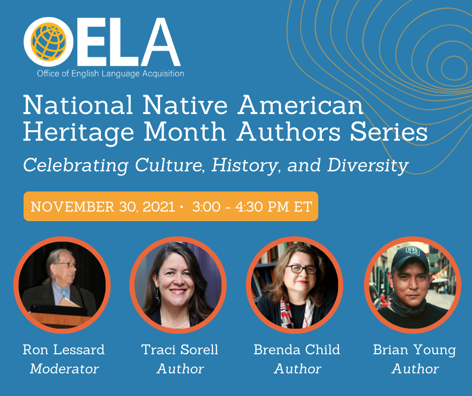 National Native American Heritage Month Authors Series: Celebrating ...