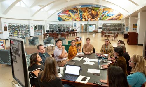 Teachers in a meeting