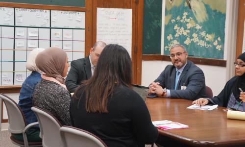 Educators in a meeting