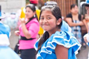 Guatemalan girl in parade