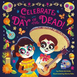 Two kids dressed up for the Day of the Dead