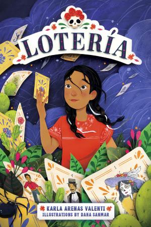 Girl with loteria cards