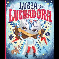 Lucía in her lucha libre outfit