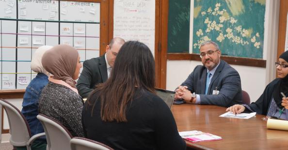 Staff in a meeting