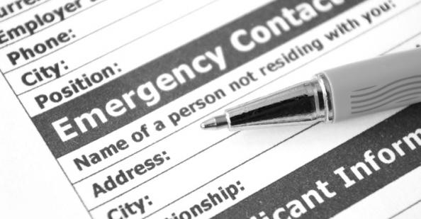 Emergency contact form